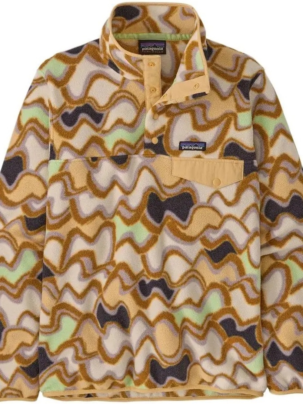 Patagonia Synchilla Fleece Pullover - Tan, Green, Purple, Brown